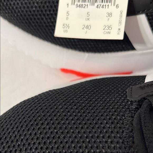 Adidas Black and White Shoes with Blue and Red Details - Picture 9 of 11